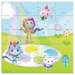 Магнитен пъзел 60 ел. Къщата за кукли на Габи Gabby's Dollhouse 18x18x2 см с 3 пъзела по 20 ел.